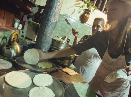 Natural Highlights of Costa Rica - Tortilla Making and Home Dinner