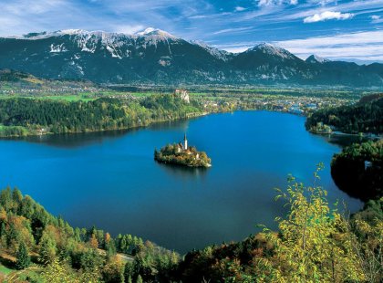 From the snow-capped Julian Alps to the Adriatic Coast tiny, Slovenia is big on beauty, showcasing baroque palaces, medieval hamlets and abundant wilderness.