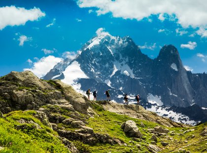 The Tour du Mont Blanc Express offers the best mix of majestic mountain views and the colorful influence of three distinct European cultures all in one week!