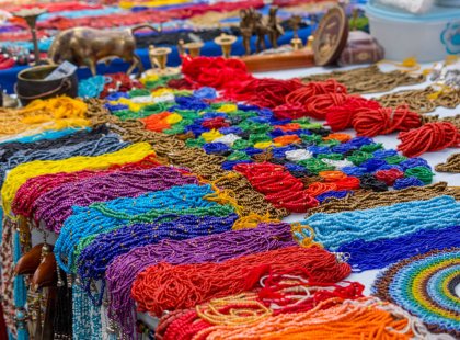 Visit the famed indigenous market at Otavalo. The Quechua are best known for their colorful textiles but other handicrafts abound!