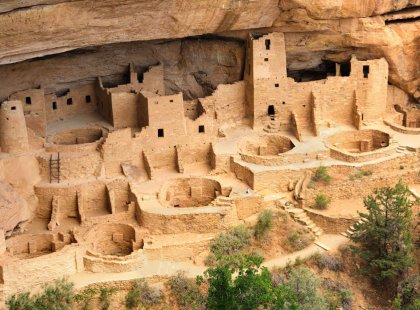 Built by the Ancestral Puebloans, Cliff Palace (the largest cliff dwelling in North America) is one of the many remarkable ruins found in Colorado’s Mesa Verde National Park.