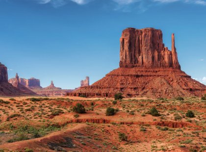 Hike among the towering buttes and mesas of Monument Valley, one of the most iconic landscapes of the American Southwest.