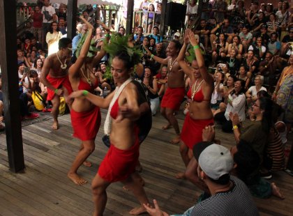 Traditional dancers at Sarawak Rainforest World Music Festival, Borneo