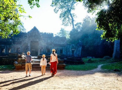 Cambodia Angkor Wat Family