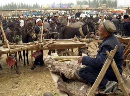 Local animal market in Kashgar