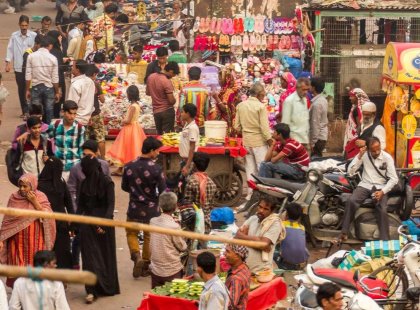 India delhi street market
