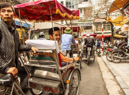 vietnam hanoi rickshaw local traveller