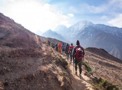 Trekking through the Himalayas on a small group adventure with Intrepid Travel