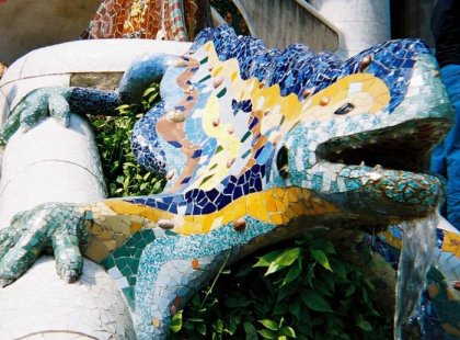 Gaudi mosaics, Barcelona