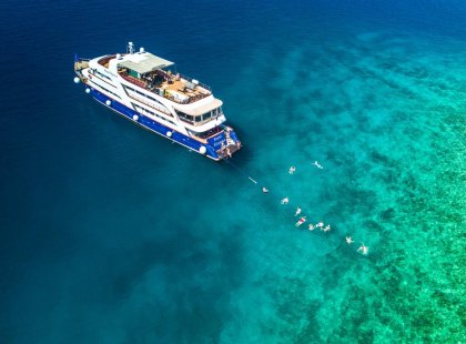 Adventure Cruising Croatia swimming off the Dalmatia Coast