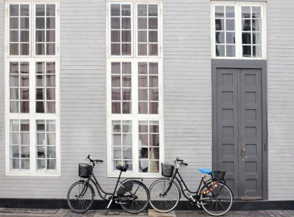 Intrepid Travel denmark copenhagen street bicycles house