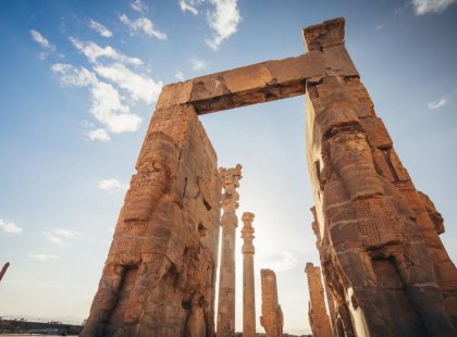 The ancient site of Persepolis on Iran Real Food Adventure