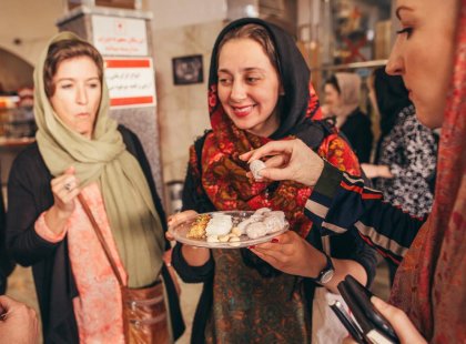 Sweetshop visit in Yazd on Iran Real Food Adventure