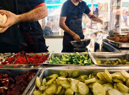Watch falafels being made in Israel