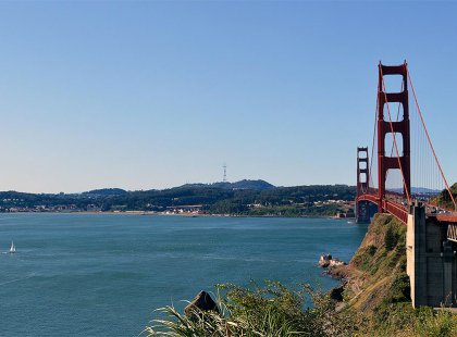 On a clear day, we will sneak in a ride across the Golden Gate Bridge to begin our journey.