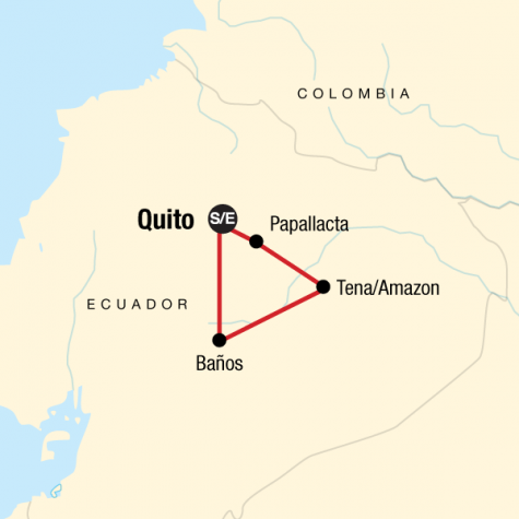 Ecuador Quest - Tour Map