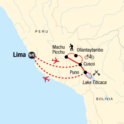 Peru Multisport - Tour Map