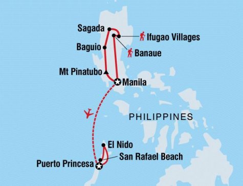 Philippine Adventure - Tour Map