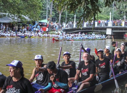Cambodian Water Festival and Longboat Race