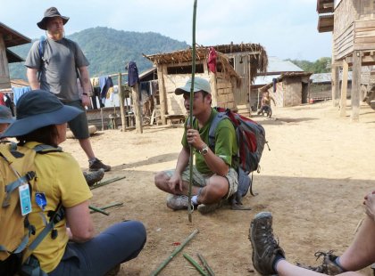 Your local REI guide provides insight into traditional Laotian and Cambodian village life.