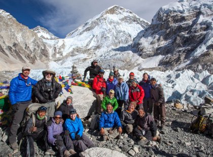 Rely on your experienced support crew to successfully reach the Everest Base Camp area.