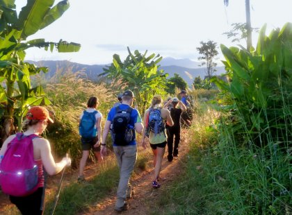 Thailand’s network of forested trails that connect farmlands and small villages are a real treat to explore on foot. They offer ample opportunity to engage with local residents and take in the lush scenery.