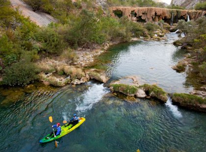 Kayaking Croatia's pristine rivers and the sea is a highlight.