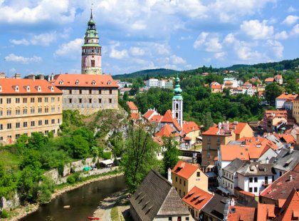 Český Krumlov is an outstanding depiction of a central European small town dating from the Middle Ages.