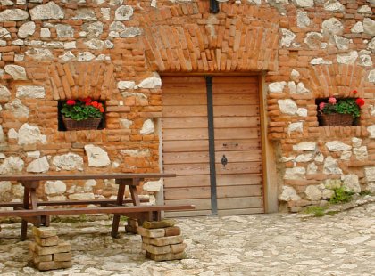 The village wine cellars of Pavlov provide an intimate setting for a tasting of Moravian wines.
