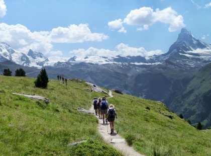 Spend nine magical days hiking from the Bernese Oberland to the Matterhorn.
