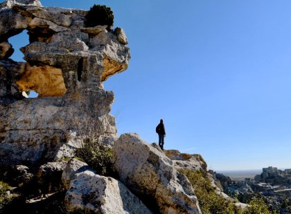 We hike from St.-Rémy-de-Provence to the rocky village of Les Baux-de-Provence, considered one of the most beautiful villages of France.