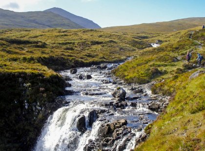 Hike in the Highland’s impressive glens which lead us to hidden waterfalls.