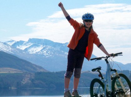 Cycling is one of the many activities we partake in before saying goodbye to Scotland.