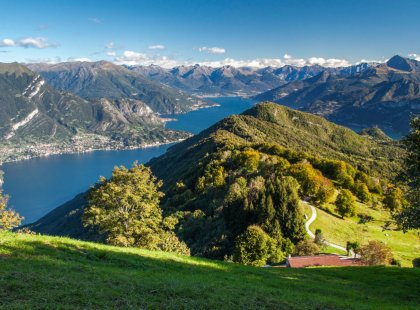 Climb the peak of Mount San Primo and get a bird's-eye view of Lake Como.