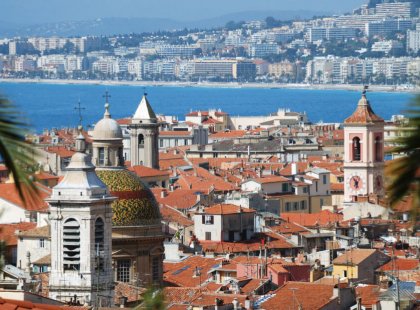 Our adventure ends in Nice, the heart of the Cote d’Azur. The blue sea, colorful seaside buildings, bustling markets and old-world opulence all compete for our attention.