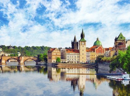 Our trip ends in Prague boasting a beautifully preserved Old Town, the famous Charles Bridge, Prague Castle, and well-earned nickname: the Golden City of a Hundred Spires.