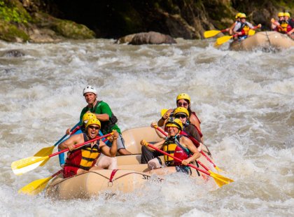 The renowned Rio Pacuare provides two days of exhilarating whitewater rafting adventure.