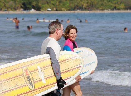 An optional surfing lesson is a great way to end your Costa Rica escape!