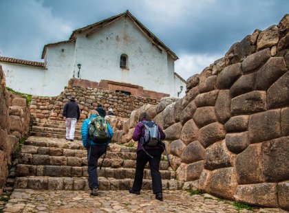 The capital of the Inca empire, Cusco, still contains many fine examples of Inca architecture.