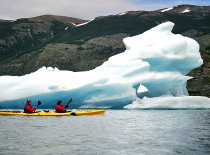 On this action-packed adventure we kayak close to a stunning glacier.