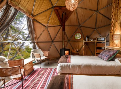Our accommodations are spacious suite domes providing the highest levels of comfort and quality.