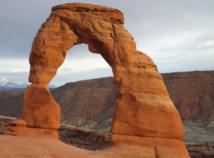 Magnificent Delicate Arch is one of the most beautiful of over 2,000 natural stone arches found within Arches National Park.
