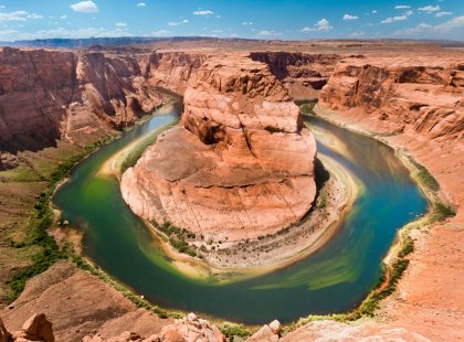 We stop for views of Horseshoe Bend, carved by the Colorado River.