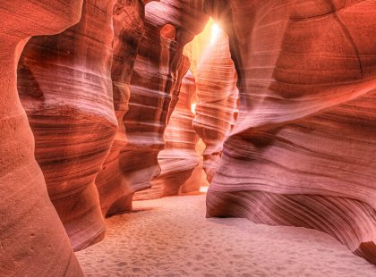 Visit Antelope Canyon, one of the world’s most photogenic slot canyons.