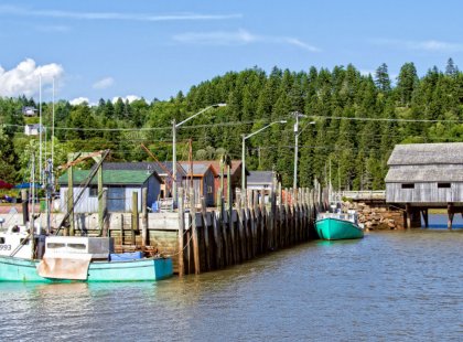 St. Martins is a quaint fishing town along the route to the Fundy Footpath. Photo by Dennis Minty.