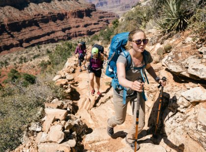 Backcountry trails provide a challenging yet rewarding way to experience the Grand Canyon.