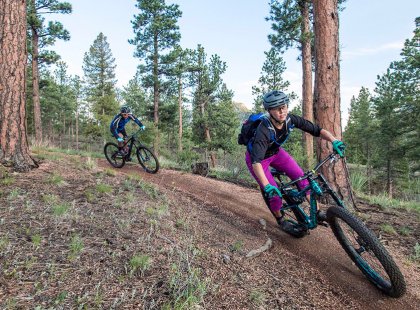 We’ll be all smiles as we weave through the towering ponderosa pines in the Dixie National Forest.