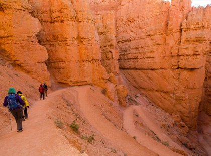 Trade your bike shoes for hiking shoes on the classic Navajo Loop in Bryce Canyon National Park.
