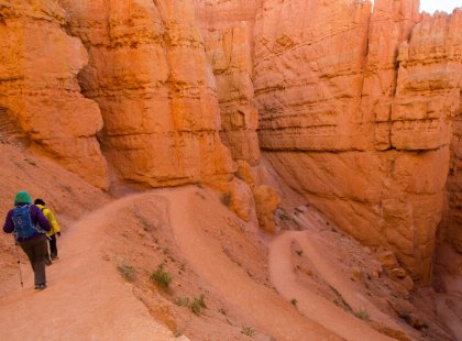 Trade your bike shoes for hiking shoes on the classic Navajo Loop in Bryce Canyon National Park.