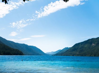 Our lodge is located on the shores of Lake Crescent, renowned for its vivid blue waters.